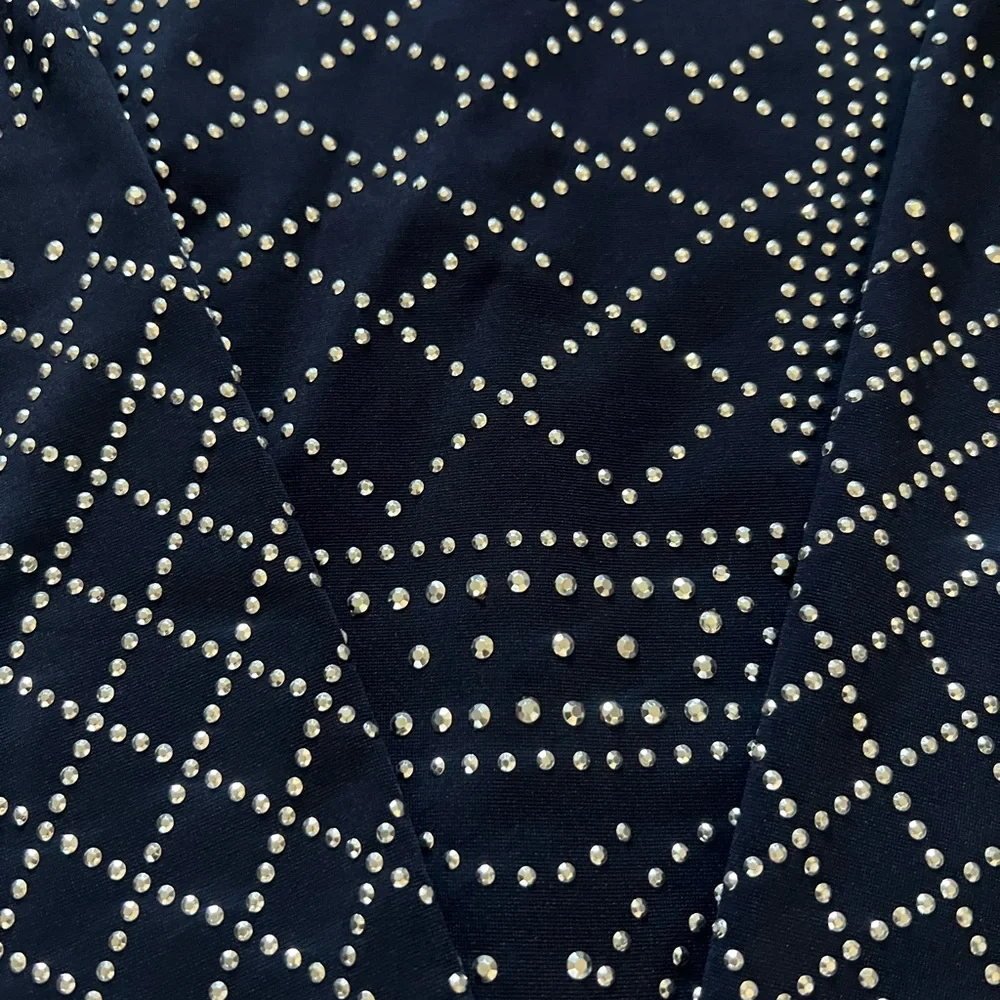Navy Studded long sleeve Dress NEW size S